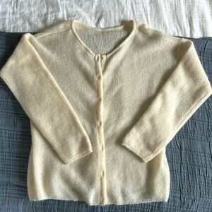 Sezane cardigan cream